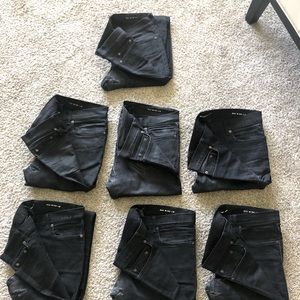 7 Pairs 33x30 Saint Laurent D02 Skinny Fit Waist